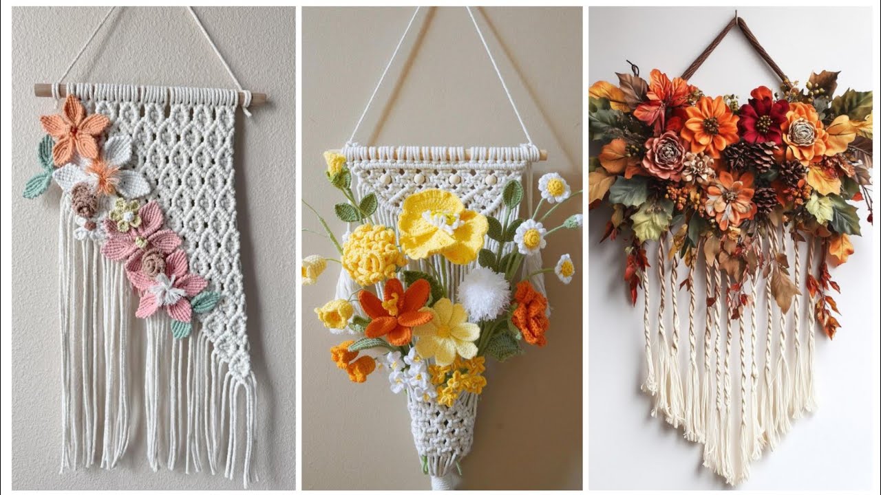 Extremely gorgeous and stunning crochet macrame wall hanging wall decor ideas crochet pattern