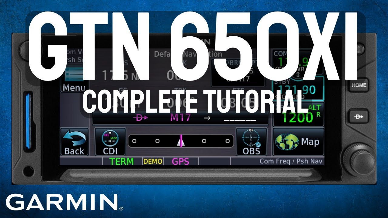How to Use the Garmin GTN 650 Xi - Tutorial for Beginners