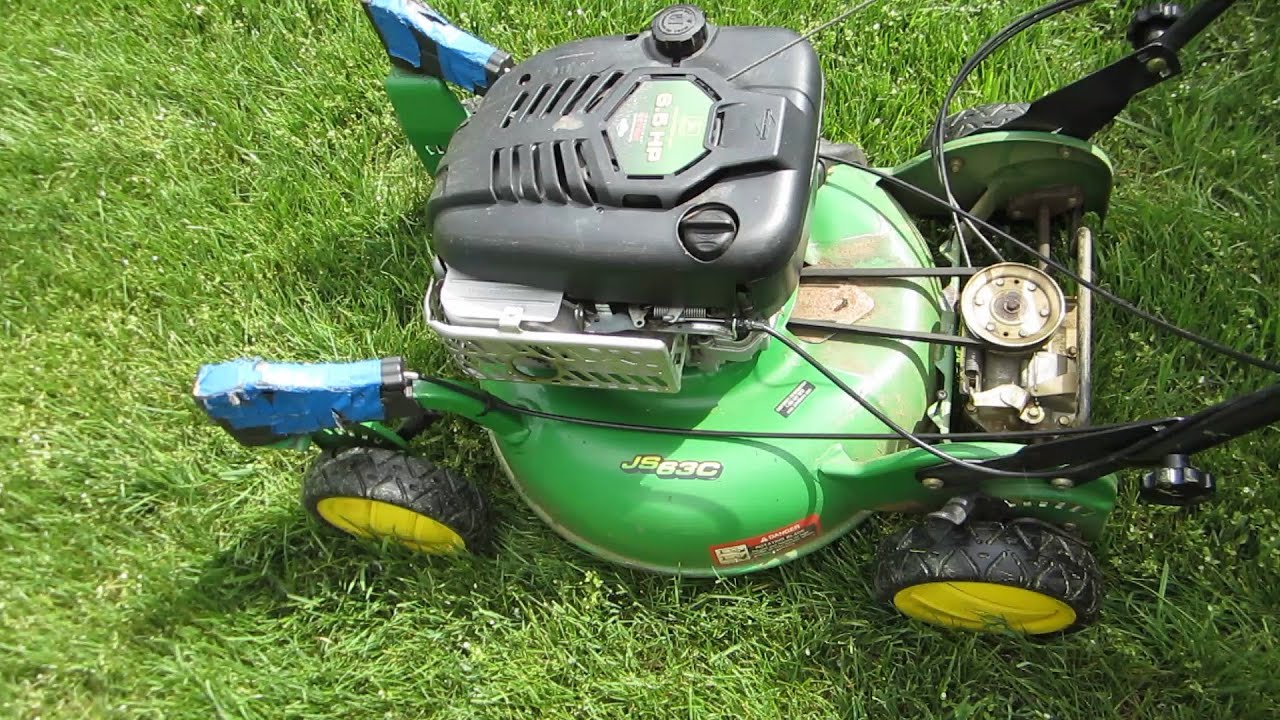 John Deere JS63C Lawn Mower -- Transmission Self Propelled Problem  - Part II -- April 11, 2013