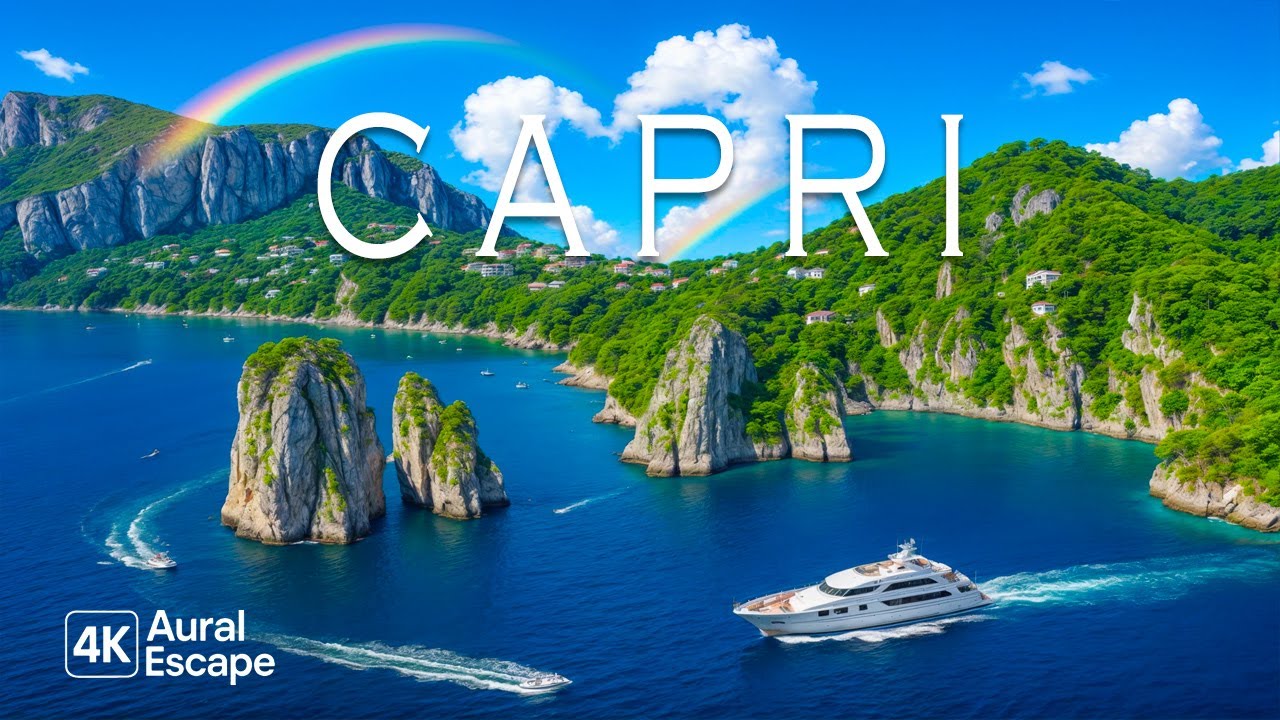 Capri 4K UHD &ndash; Mediterranean Paradise & Crystal Blue Waters | Aural Escape 4K