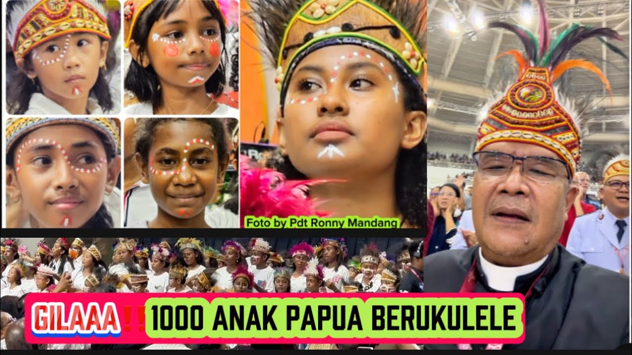 Ini Gileee❤️1000 Anak Papua Berukulele Kerajaan Allah Hadir Sungguh di Papua