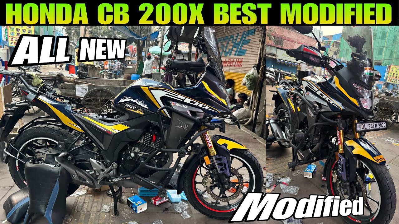 Honda CB 200 X Modification | bike Modified | CB 200x Modified | cb200 x crash guard
