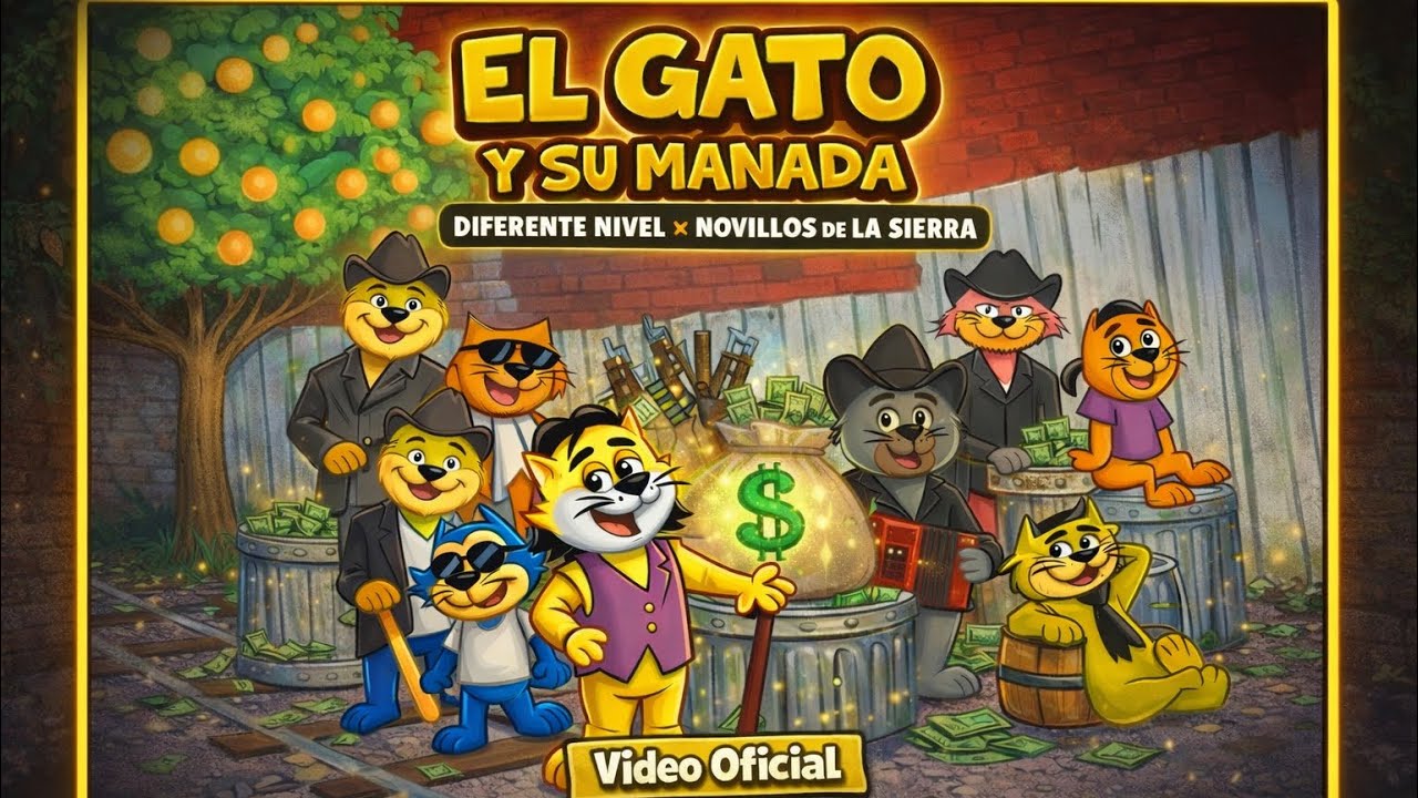 EL GATO Y SU MANADA (Video oficial) Diferente nivel - Novillos de la sierra .