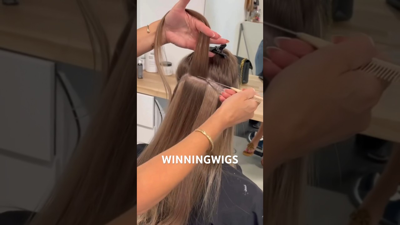 #tapeins #tapeinextension #tapeinhair #invisibletapein #invisibletapeinhair #hairextensions #wefts