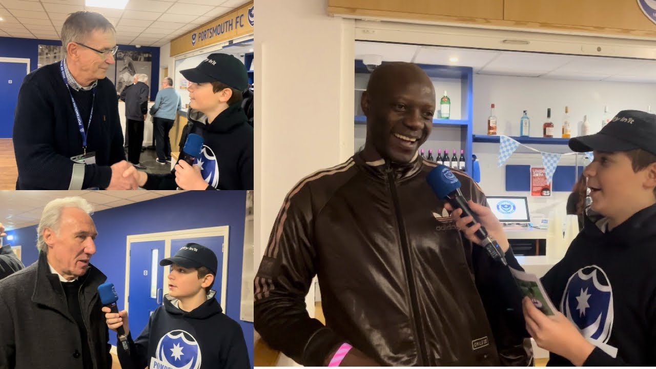 MY INTERVIEWS WITH THE EX POMPEY PLAYERS BEFORE THE SHREWSBURY GAME AT FRATTON PARK