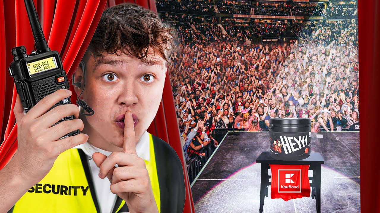 Als FAKE SECURITY auf B&uuml;hne schmuggeln!