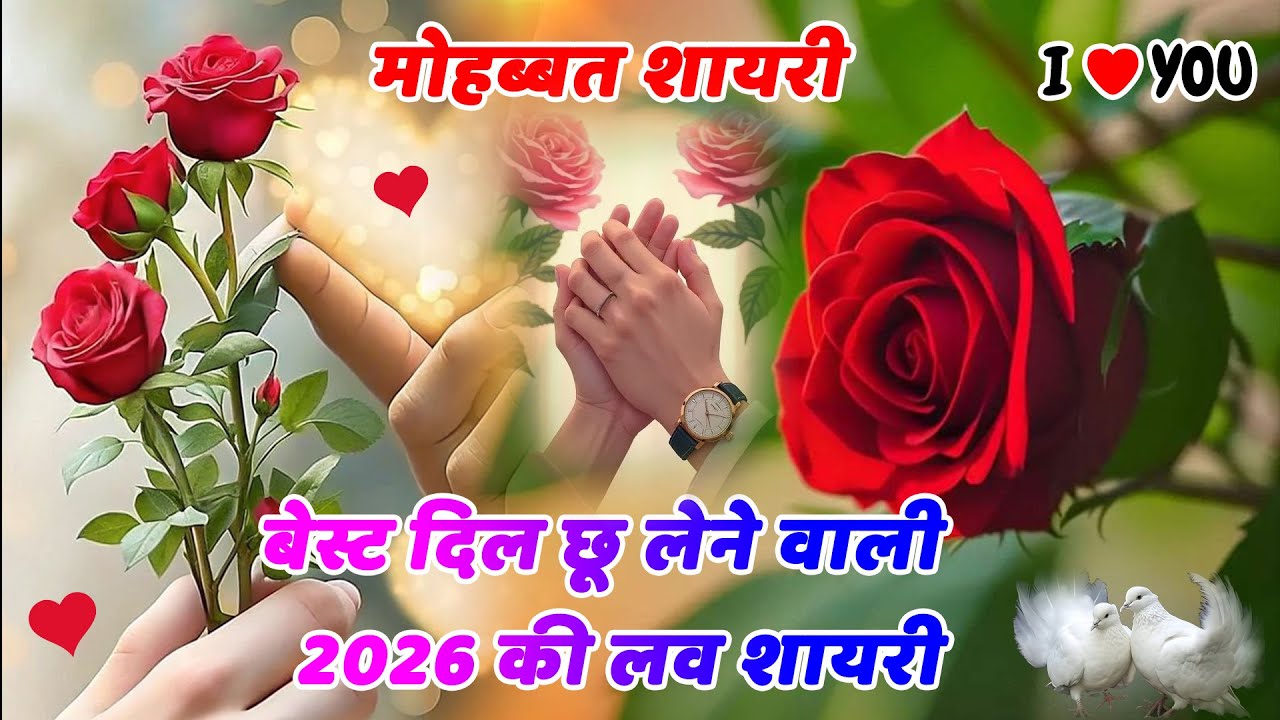 बेस्ट दिल छू लेने वाली लव शायरी 💞| Love Shayari In Hindi | Mohabbat Shayari | Hindi Shayari