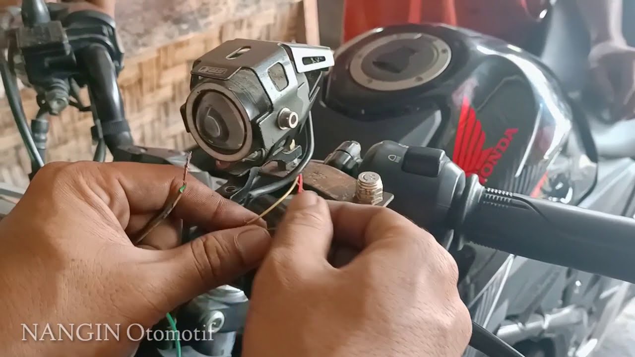 turorial cara memasang lampu projie di cb150r new