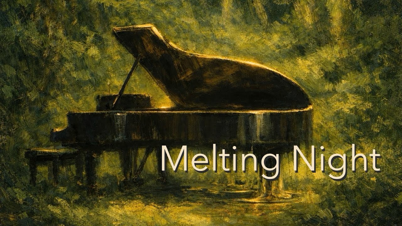 Piano Melting into the Night | Piano & Bass Jazz BGM