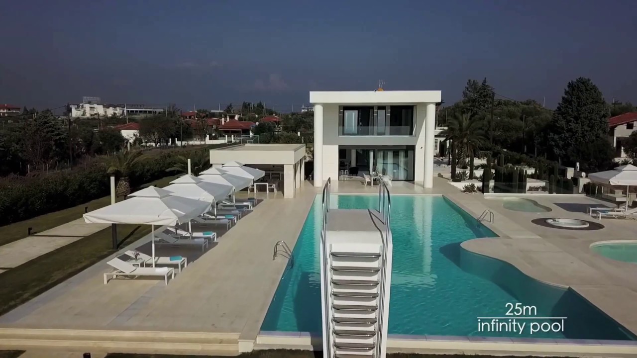Crystal Blue pool Villa Greece