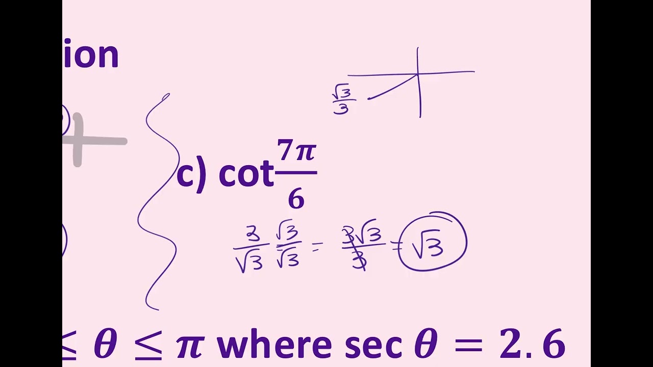 2.13_APPC Unit 3.11 The Secant, Cosecant, and Cotangent Functions