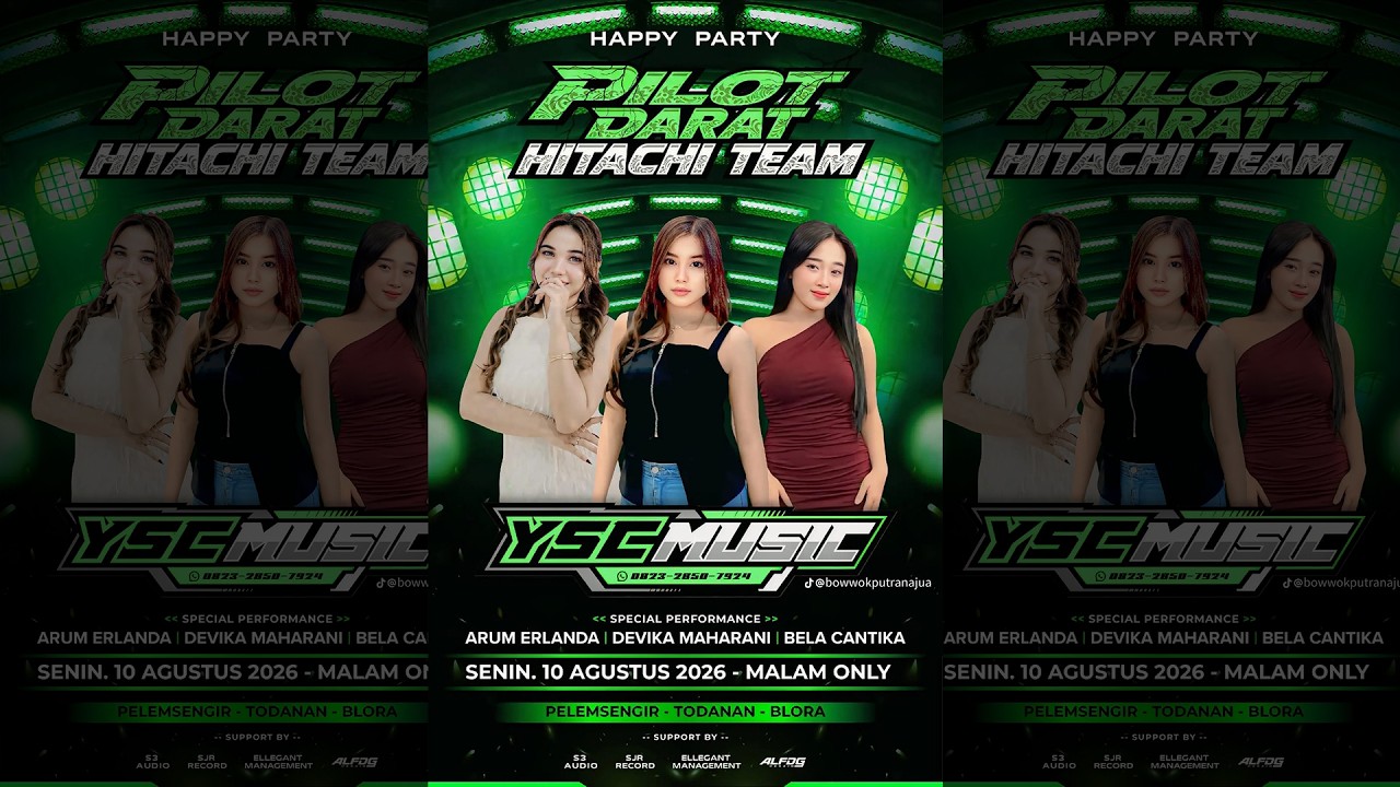 🔴LIVE STREAMING || YSC MUSIC || HAPPY PARTY PILOT DARAT HITACHI TEAM | S3 PRO AUDIO | SJR HD PRO