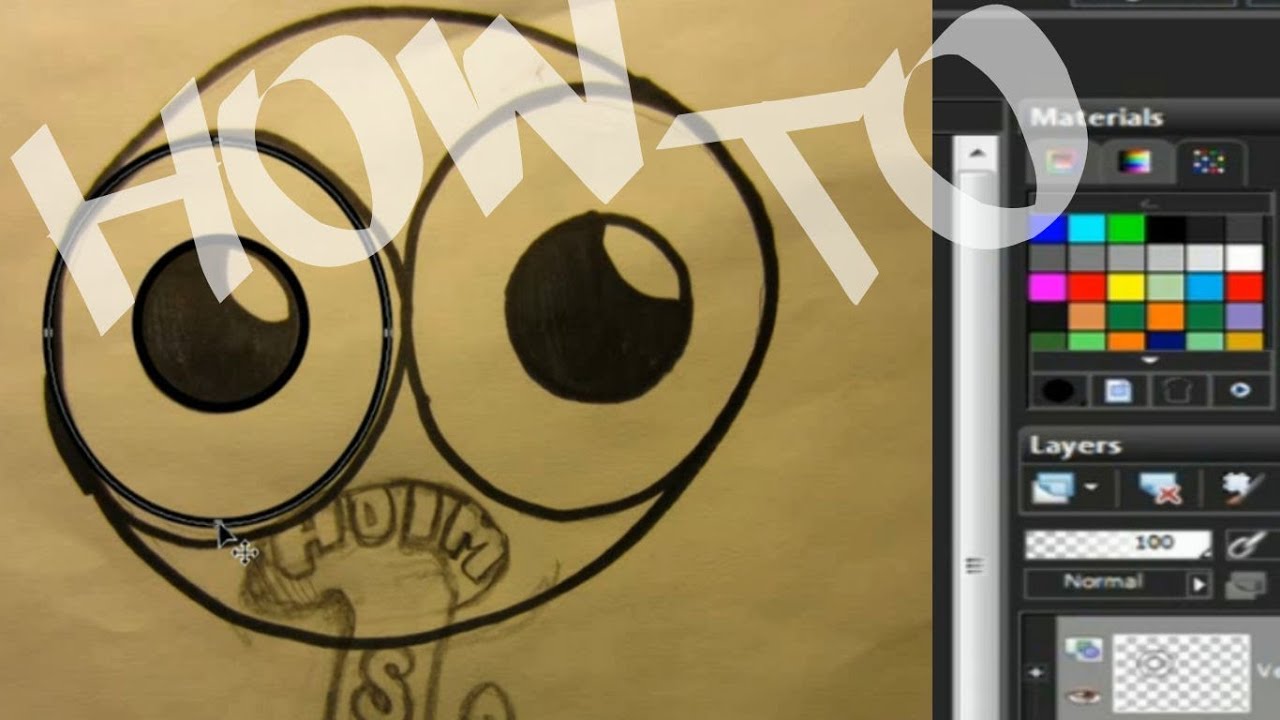 How to Vector a Drawing, Character or Lettering In Corel Paint Shop Pro