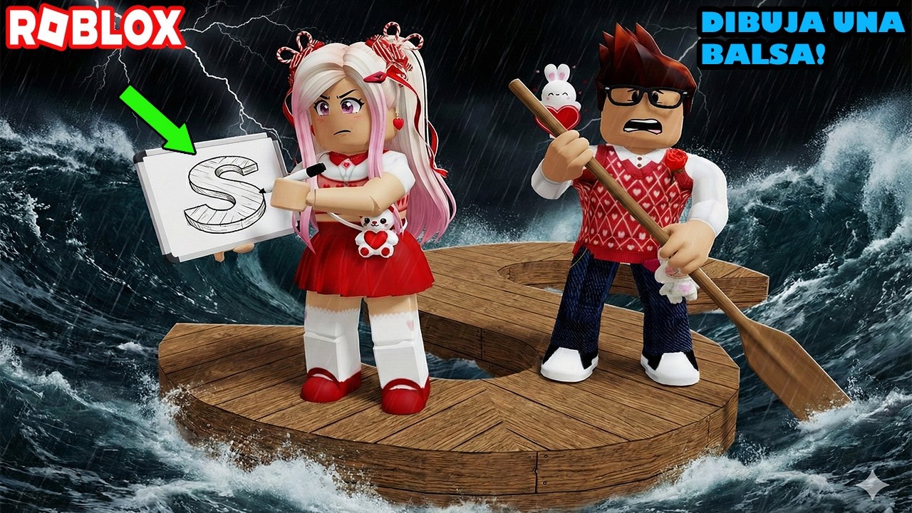 DIBUJA UNA BALSA Y NAVEGA A TRAVES DEL OCEANO Y TORMENTAS! 😮🌊⛵