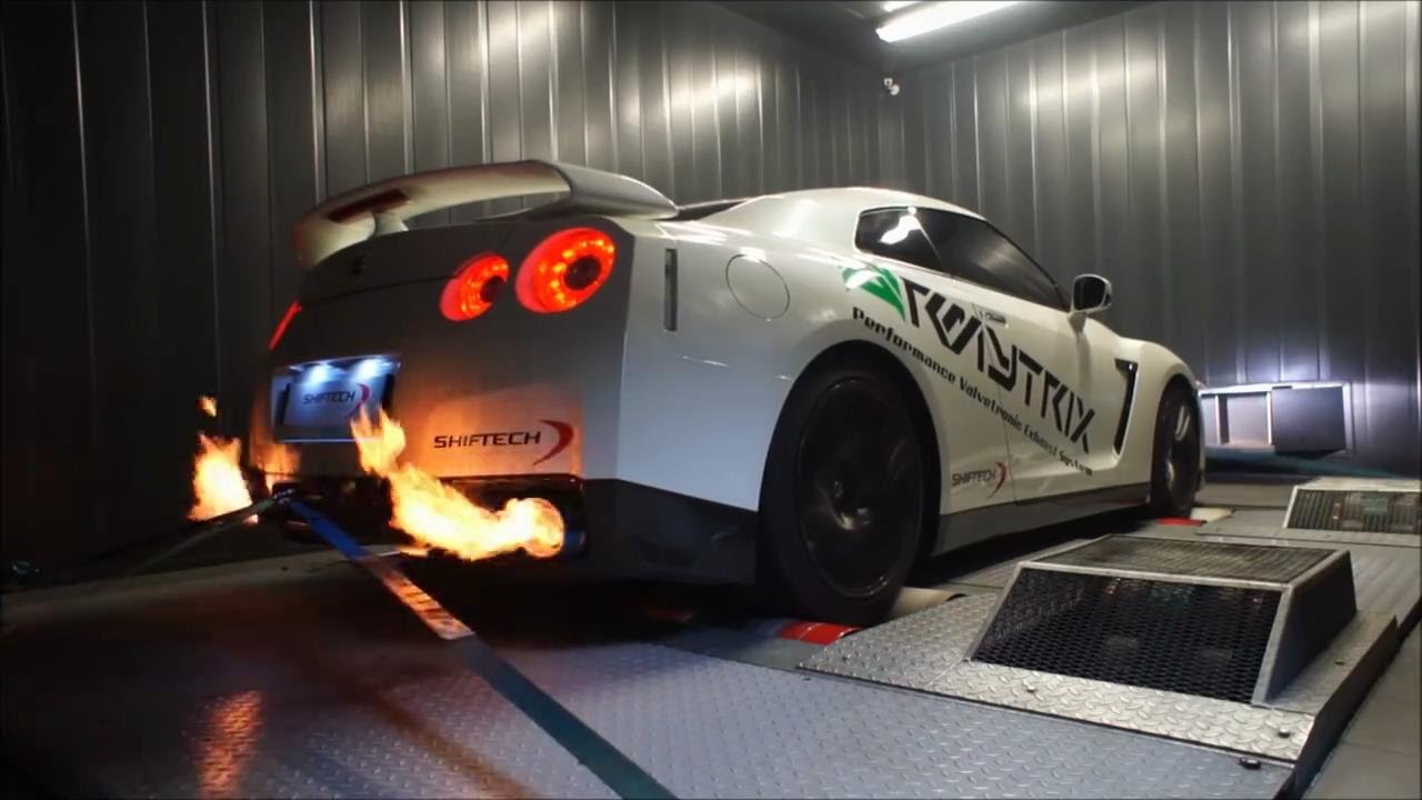 Shiftech tuned 582PS Nissan GT-R R35 w/ Armytrix Performance Valvetronic Exhaust on Dyno