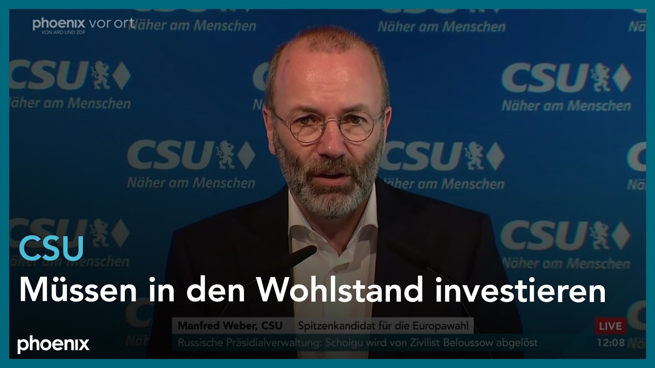 Parteipressekonferenz der CSU mit Markus Söder, Martin Huber und Manfred Weber | 13.05.2024