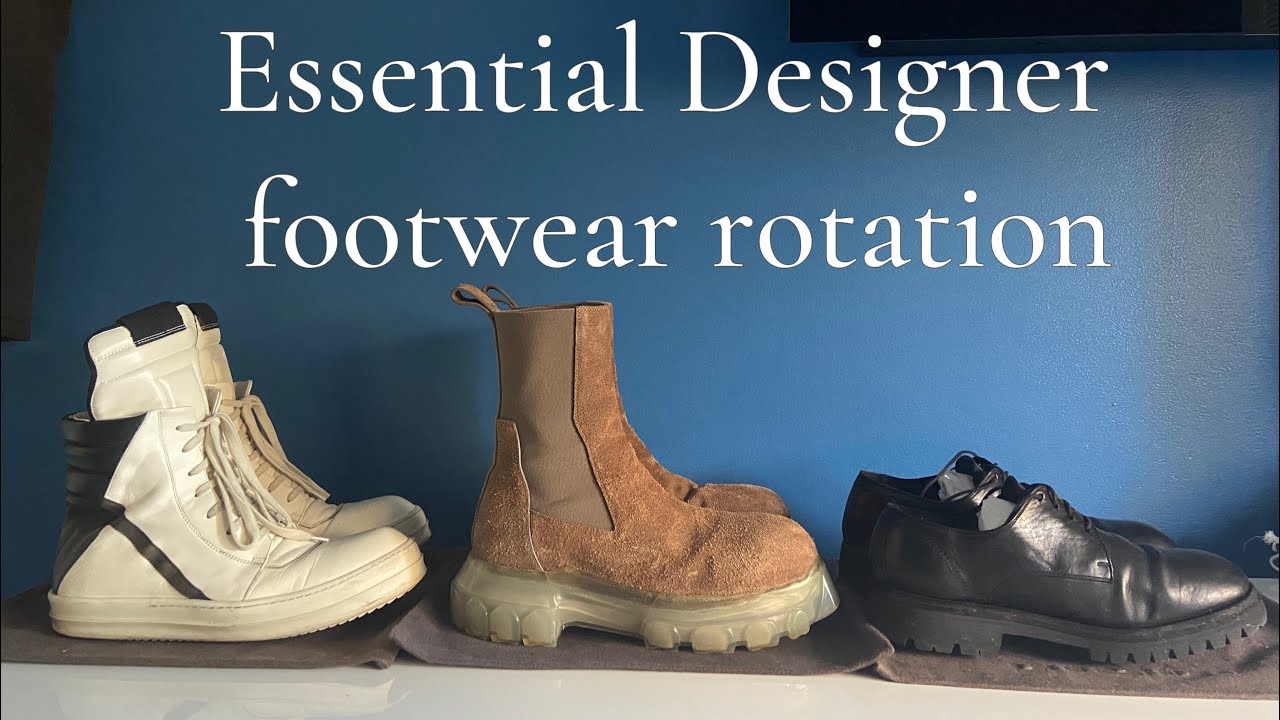 Essential Designer footwear rotation (Rick Owens, Geobaskets, Guidi 792v, Bozo boots,more)