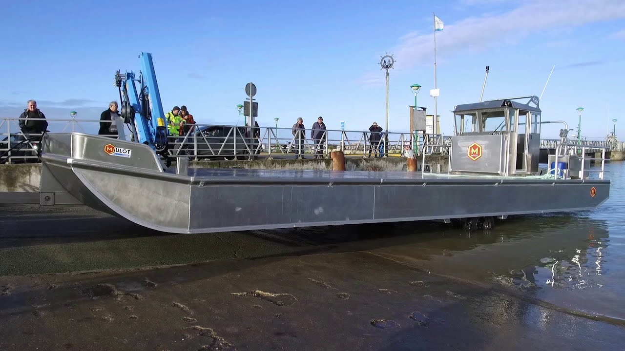 Aluminum barge with wheels - MULOT