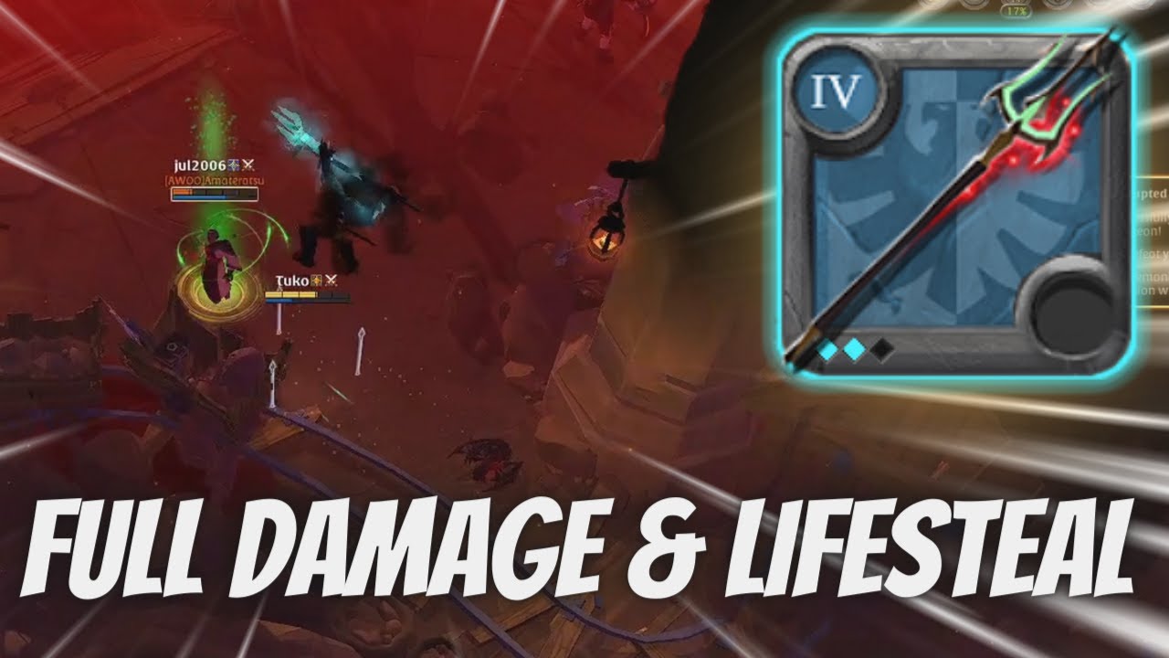 TRINITY SPEAR THIS BEST WEAPON WIH FULL DAMAGE | CORRUPTED DUNGEON | Albion Online PVP | East Server