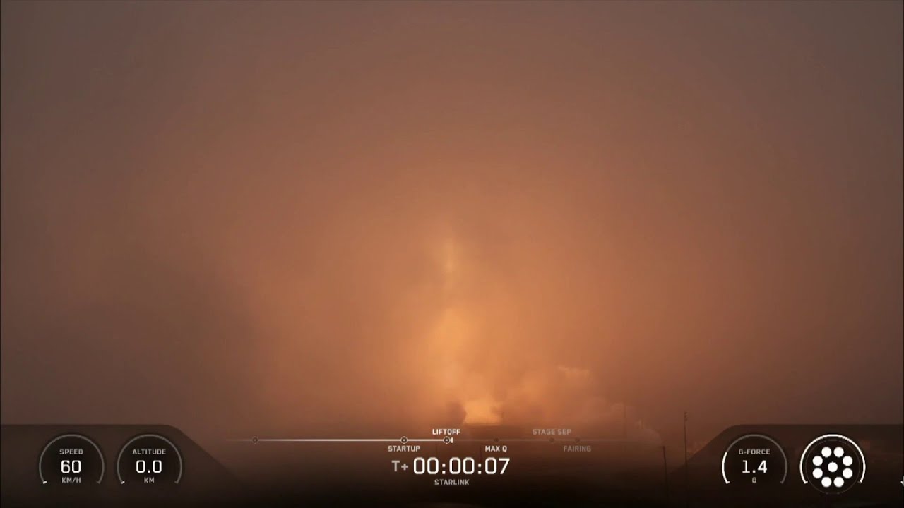 SpaceX Falcon 9 rocket launch from Florida
