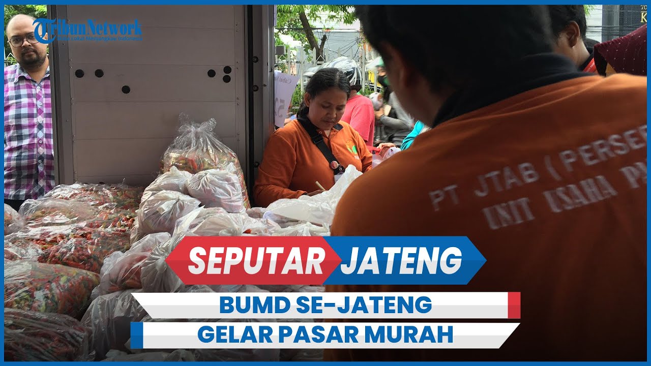 BUMD se-Jateng Patungan Stabilkan Harga Komoditas Pangan Lewat Pasar Murah di Semarang