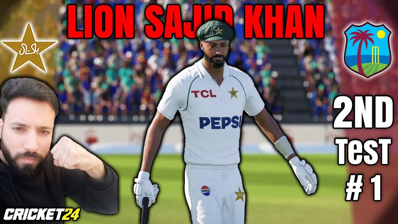 Brilliant Fight By Tailenders 🏏 Pakistan vs West Indies 2nd Test 🏆 Pakistan 1st Innings 🤩 Cricket 24