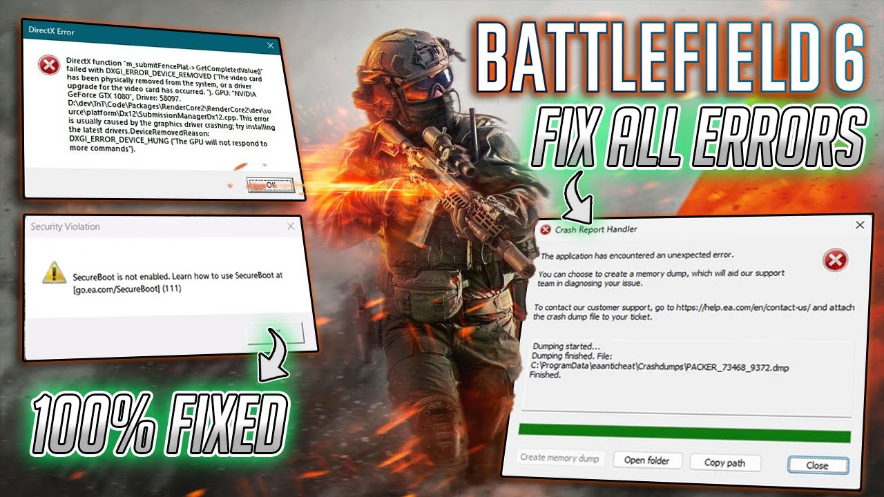 Как исправить ошибки Battlefield 6 — сбои, нехватка видеопамяти и черный экран