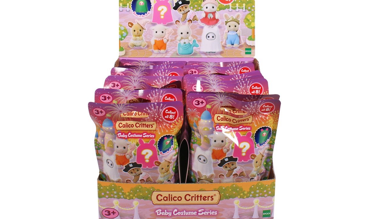 Calico Critters Costume Series Blind Bags Full Case Complete Set Unboxing