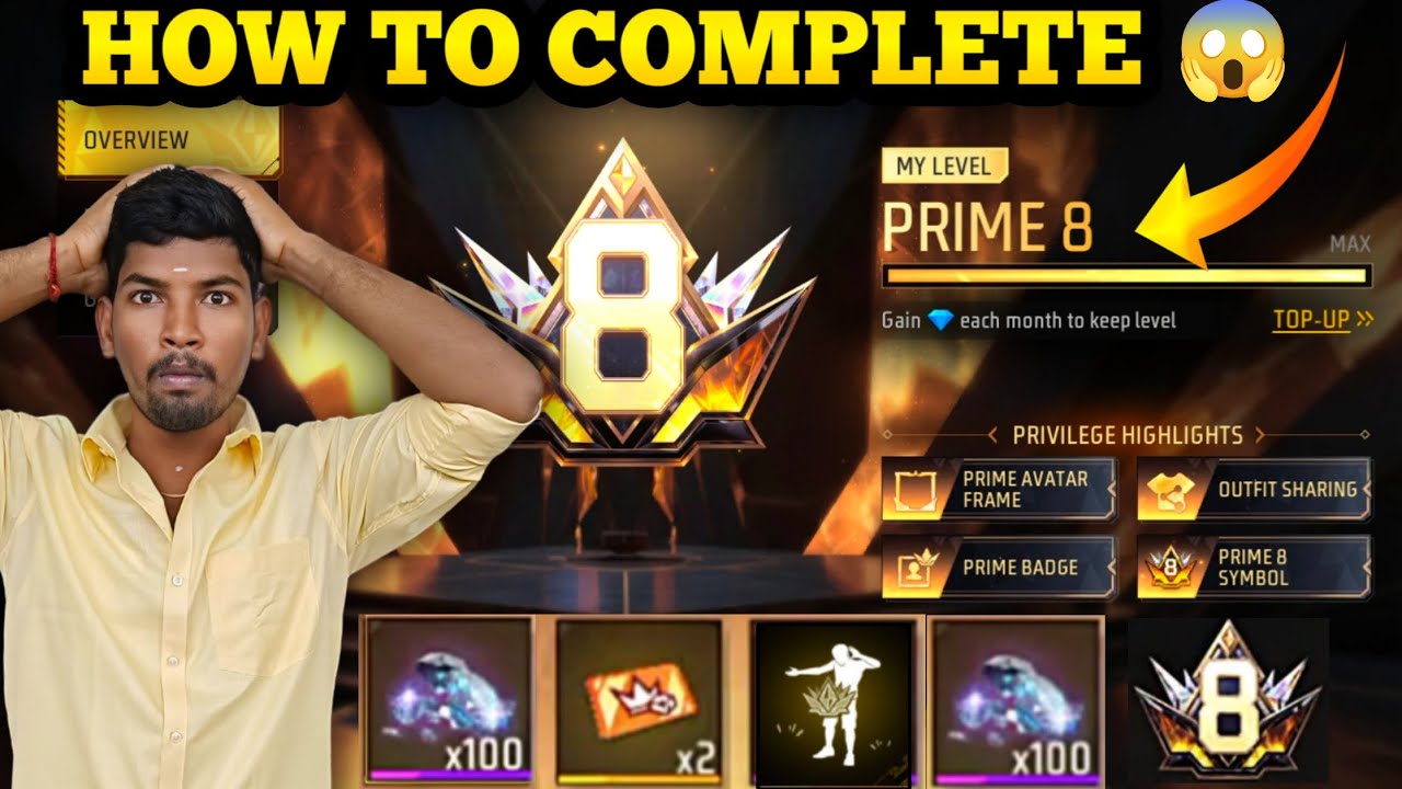 NEW PRIME SYSTEM 2025 😍 HOW TO COMPLETE PRIME LEVEL FREEFIRE NEW PRIME LEVEL EVENT TAMIL