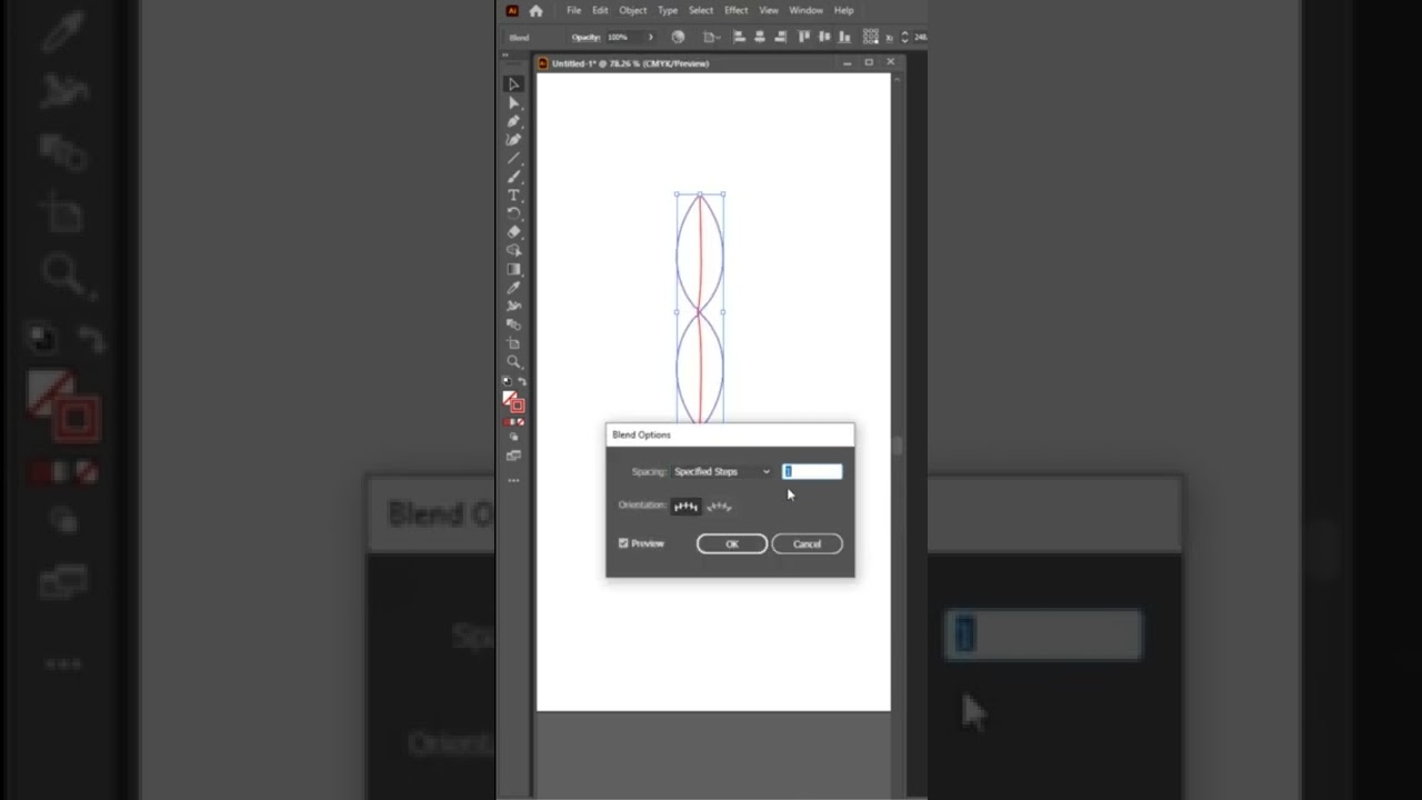 🔥Blend Star in Illustrator🔥#shorts #youtubeshorts