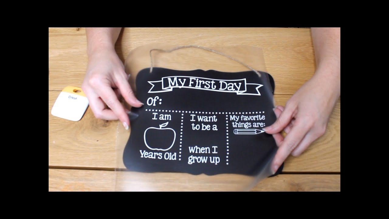 How to make a First Day of School Chalkboard