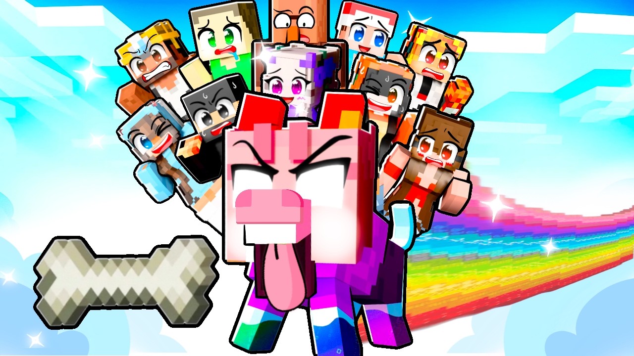 Předstírám, že jsem ŠTĚNĚ na JEDNOM OP CHUNKU v Minecraftu!