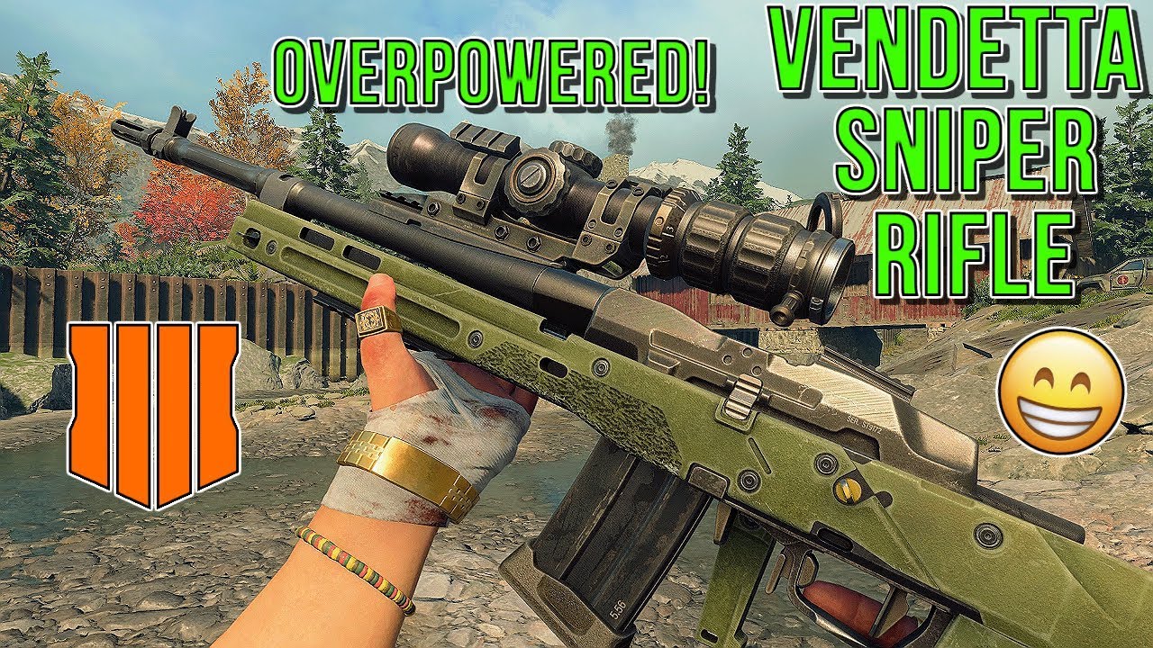 THE NEW VENDETTA SNIPER RIFLE IS DEADLY 😁 (BO4 VENDETTA SNIPER RIFLE)