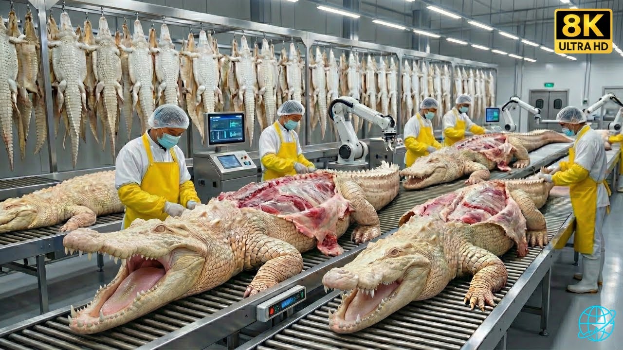 Inside the World’s Most Luxurious Albino Crocodile - Leather Factory (Full Factory Tour)