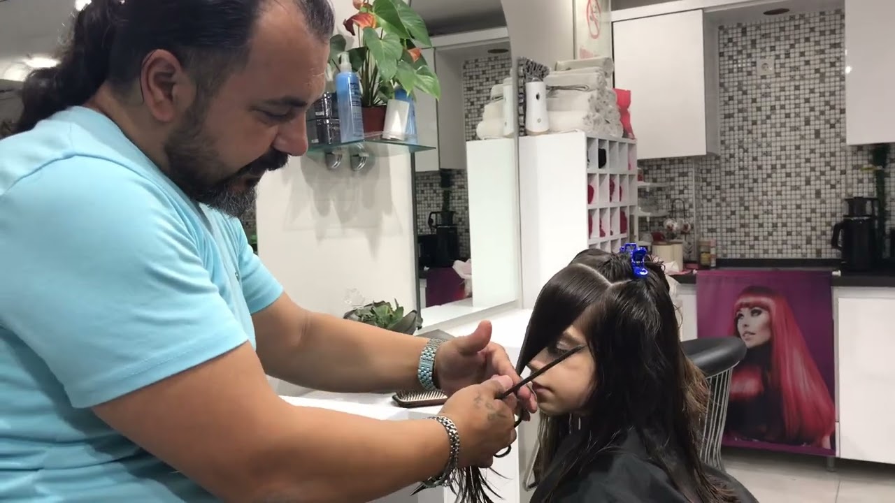 Kelebek kesim nasıl yapılır / küt saça kelebek kesim modelleri \ kelebek kesim modelleri