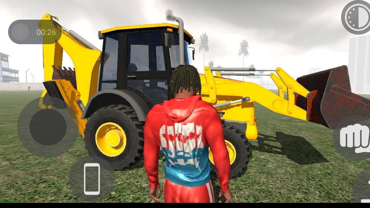 Franklin use jcb crane to kill zombie indian bike driving 3d gameplay 