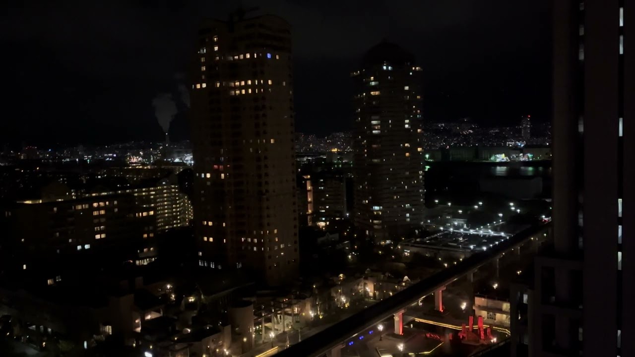 神戸の夜　神戸ベイシェトランホテル