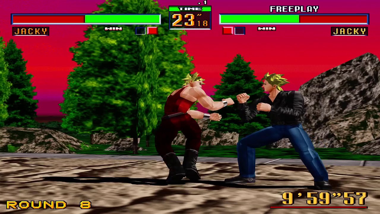 Virtua Fighter 2 Jacky Playthrough