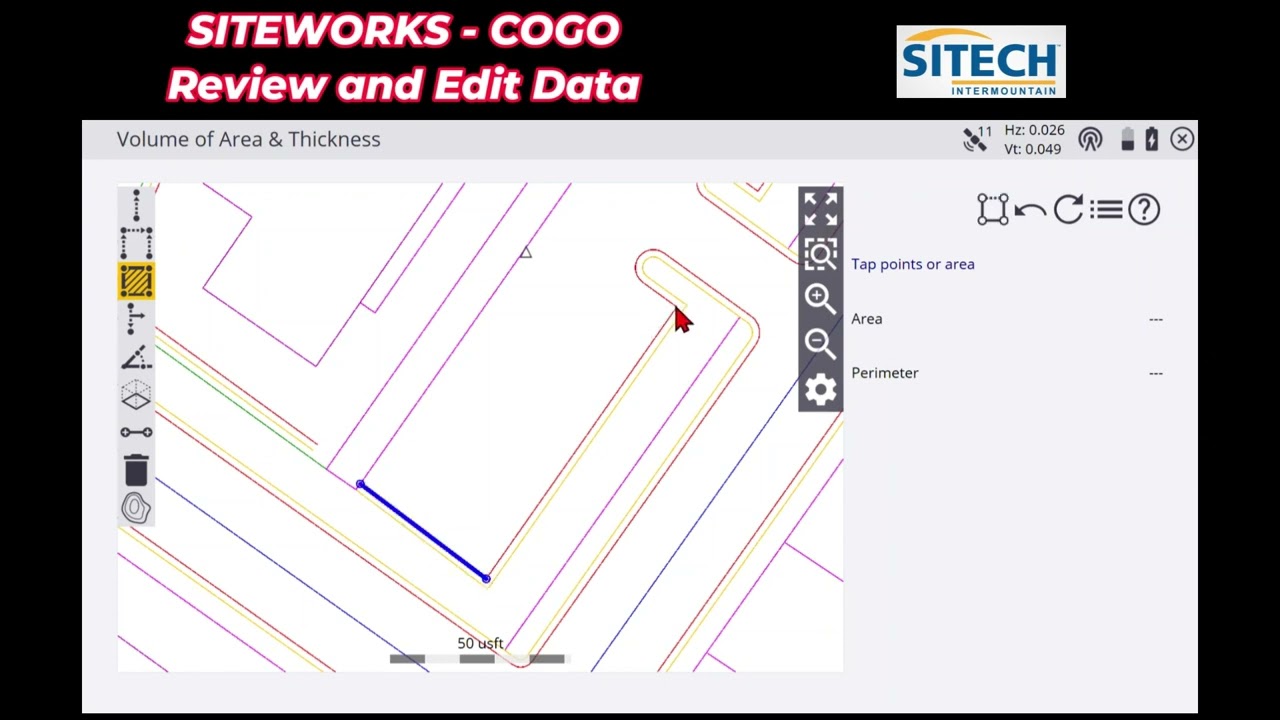 Siteworks COGO Review and Edit Data