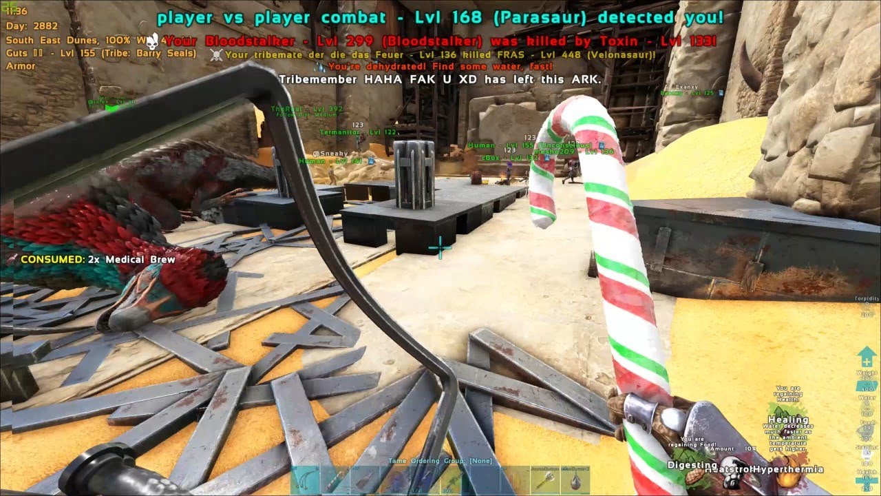 Full Melee Warrior Cant Be Stoped | Ark Official PVP 🍭