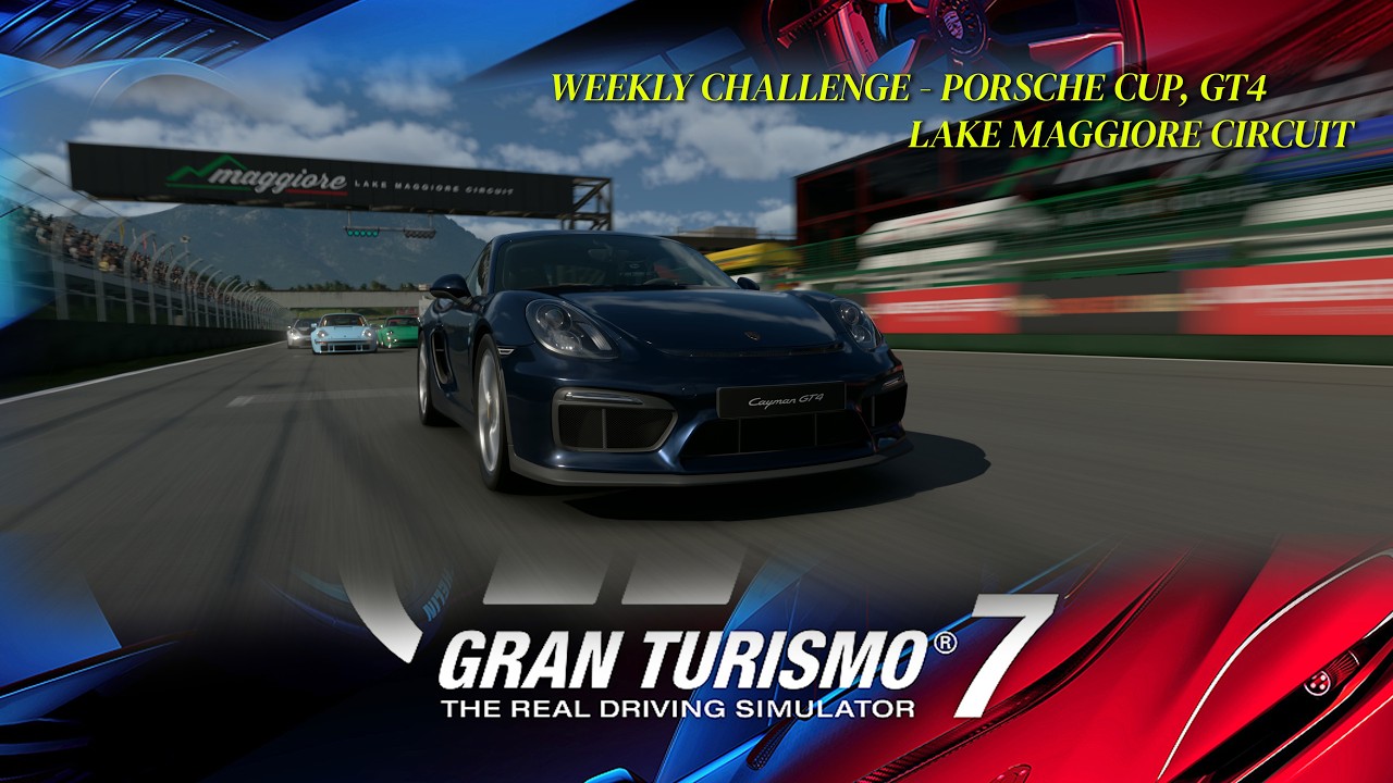 GRAN TURISMO 7 🎞️ | 🚗 GT4 | 🛣️ Lake Maggiore Circuit | 🏁 Weekly Challenge - Porsche Cup