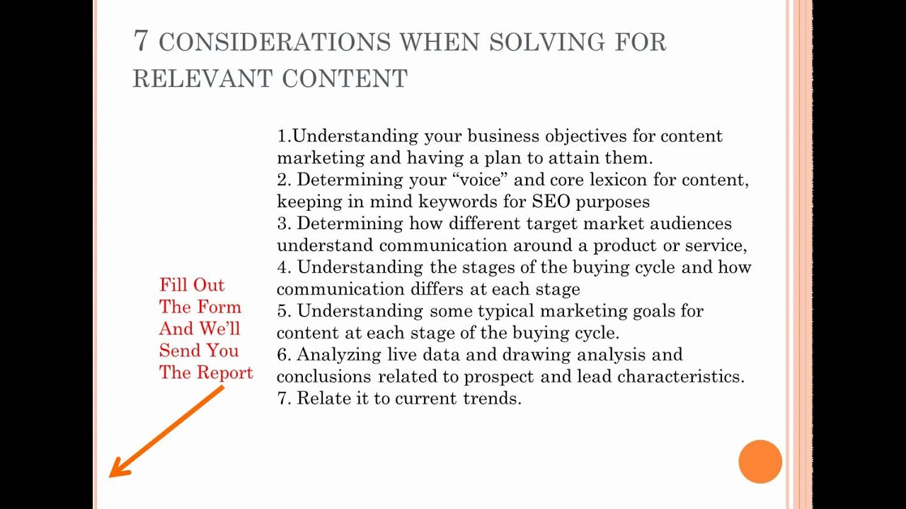 7 Considerations When Solving For Relevant Content