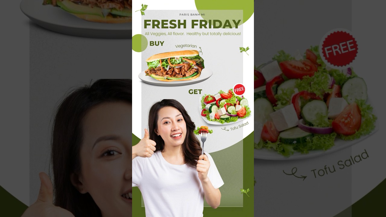 🥗 Fresh Friday – Veggies, Flavor & Free Treat! 🌿