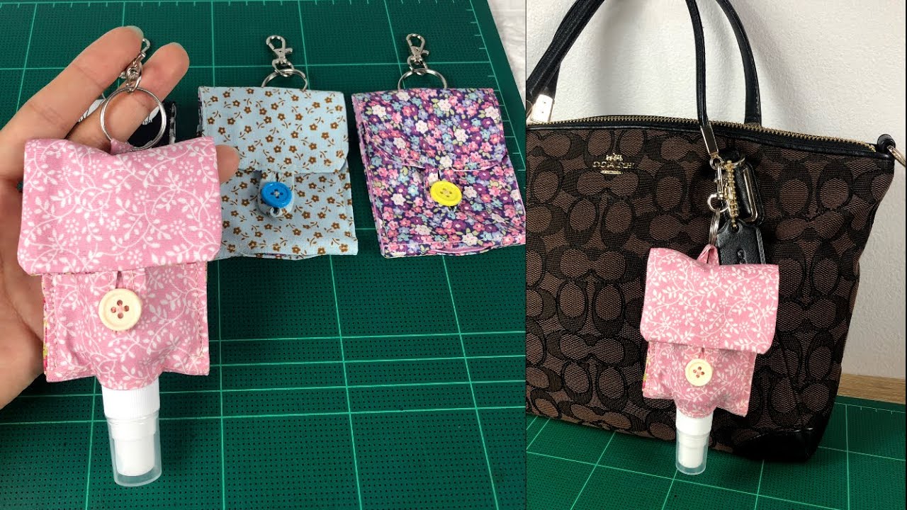 DIY Hand sanitizer | กระเป๋าใส่ขวดเจลล้างมือ
