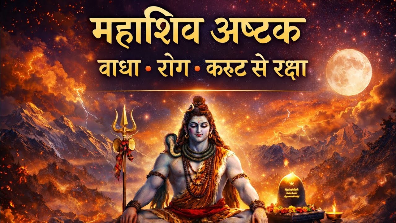 महाशिव अष्टक | शिव भक्ति पाठ | ॐ नमः शिवाय | पूरा मंत्र ही फलदायक
