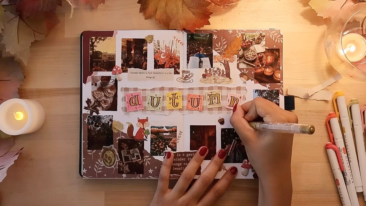 autumn journal with me 🕯️🍂 creating my fall vision board