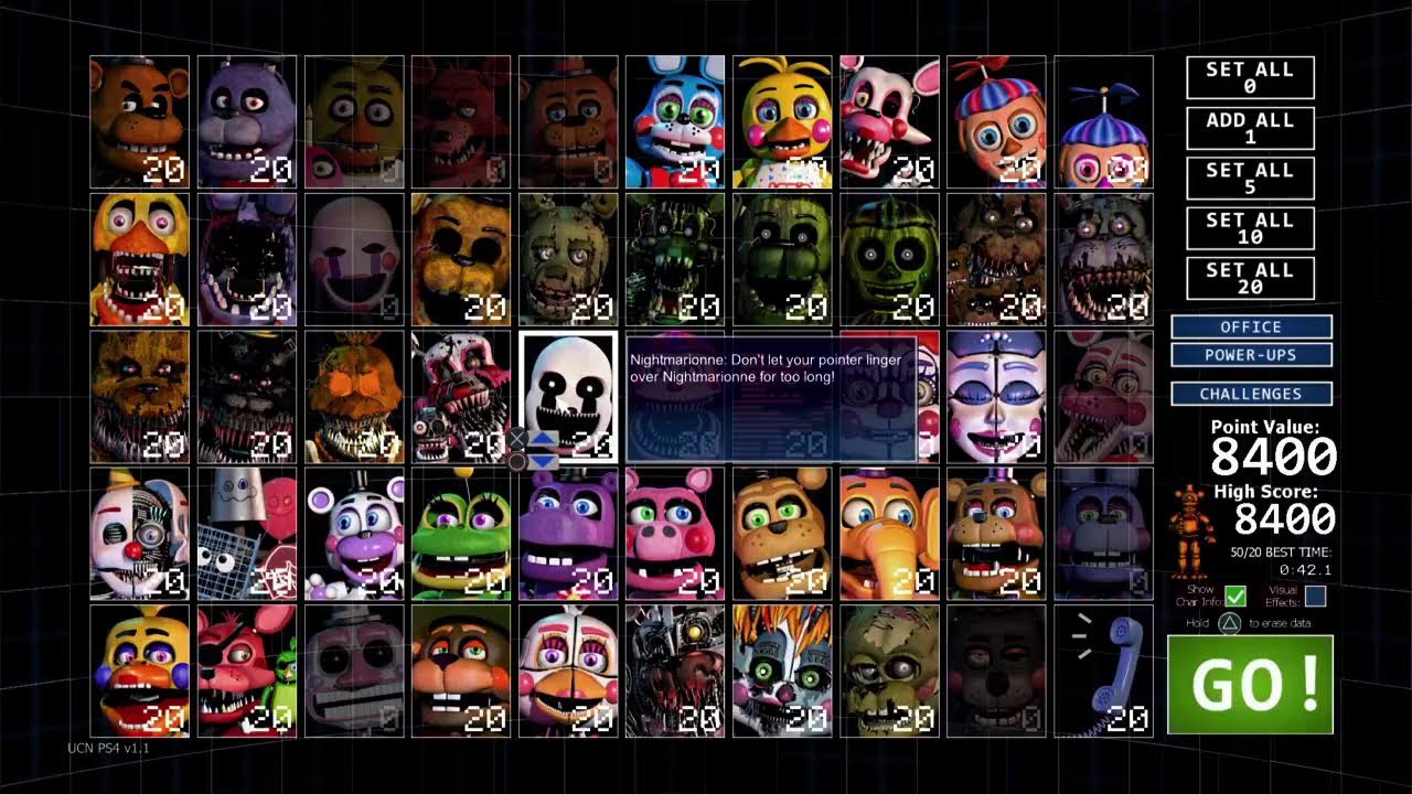 Fnaf Ultimate Custom Night Part 4!
