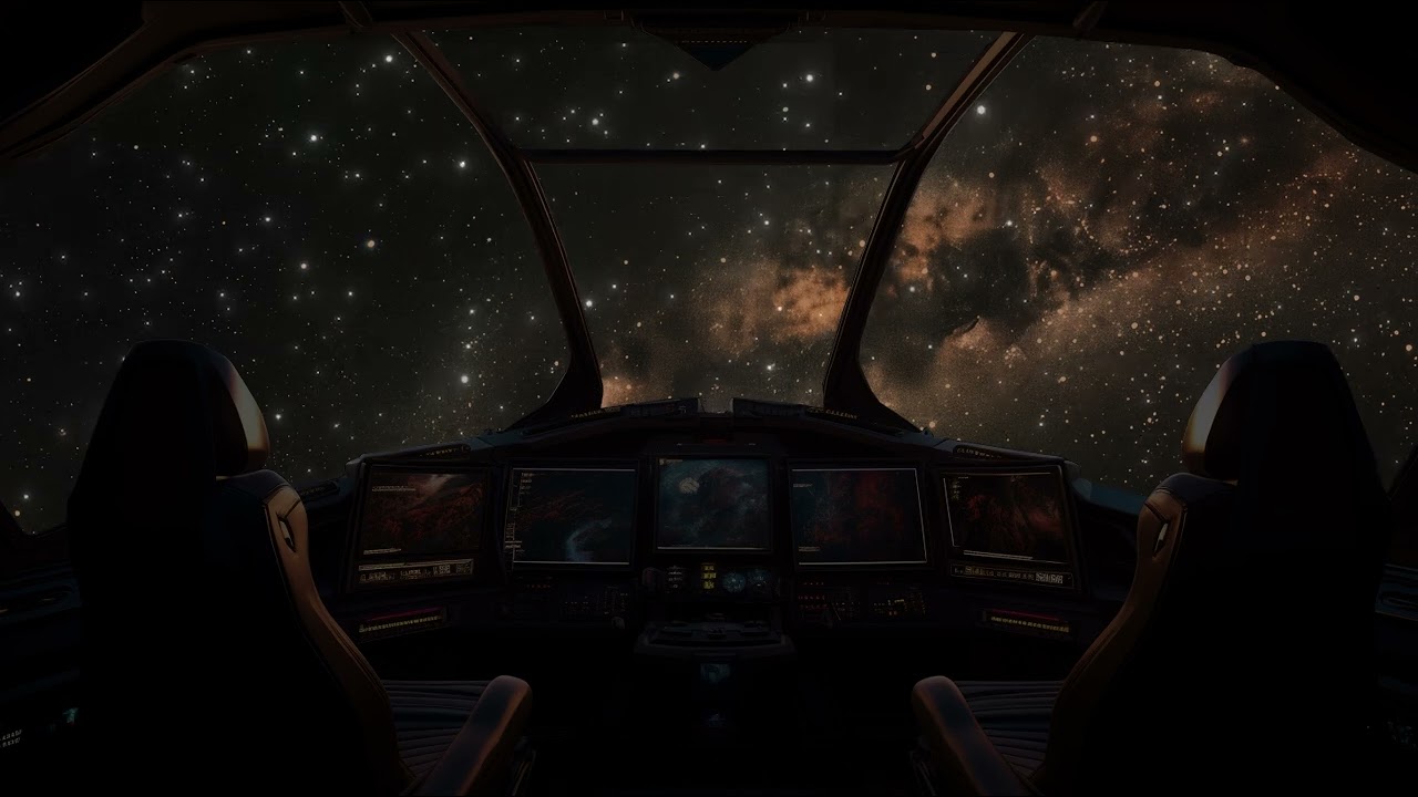 Galactic Dream Escape: Universe Sounds in a Control Panel Room for Quality Sleep