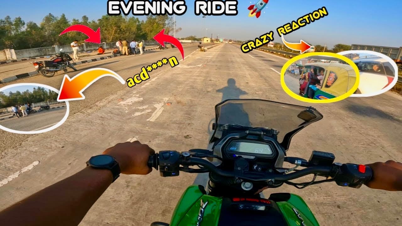 Dominar 400 Evening ride full acceleration Boom 
