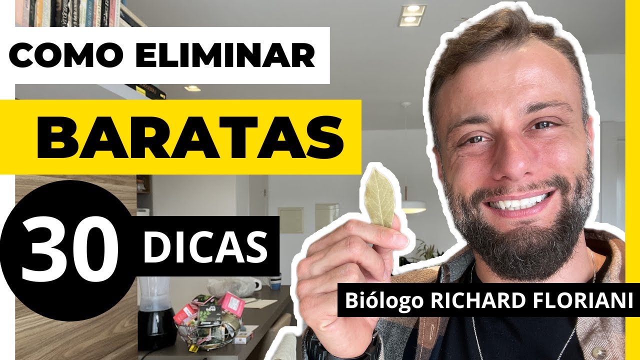 Mais de 30 dicas para ELIMINAR BARATAS em casas! Biólogo - Richard Floriani